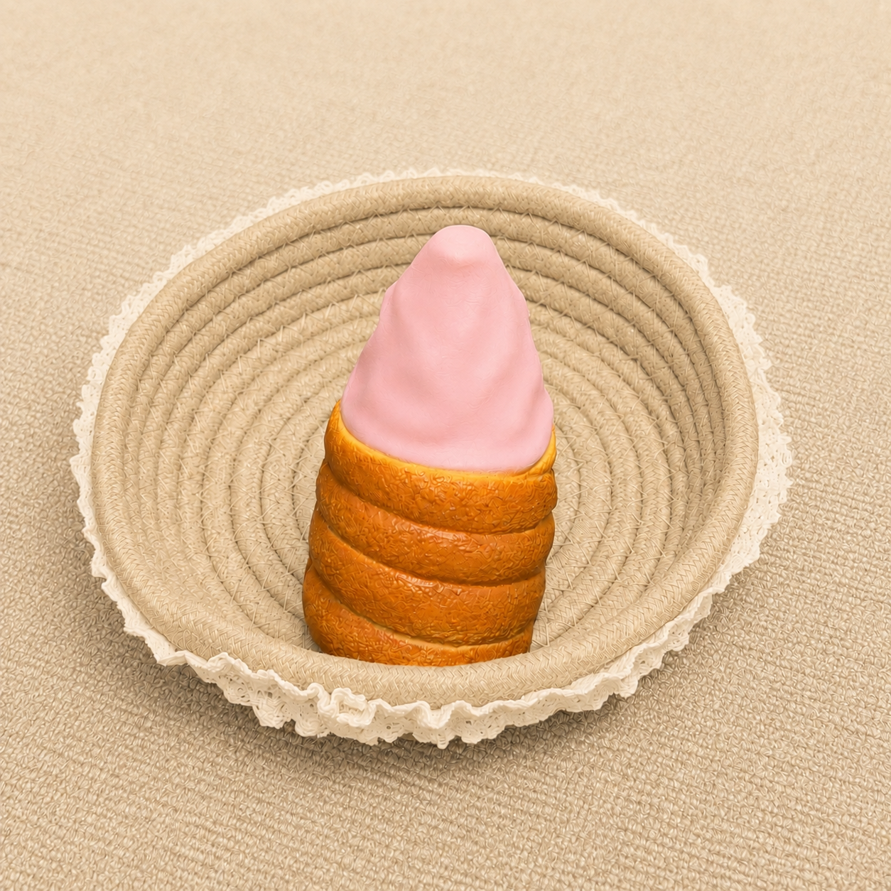 Torch shaped slow rising squishy with soft foam texture and cute novelty design.