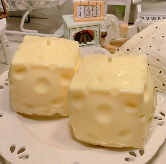 jumbo cheese block squishy with zero bounce back texture