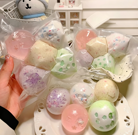 5-piece 4cm mini stress ball combo bag