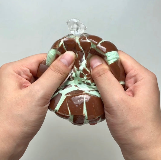 Chocolate Mint Cracking Ball Handmade Stress Ball