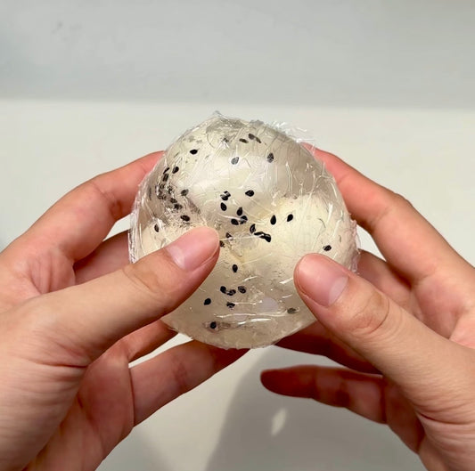 sesame cracking ball trio handmade stress ball set