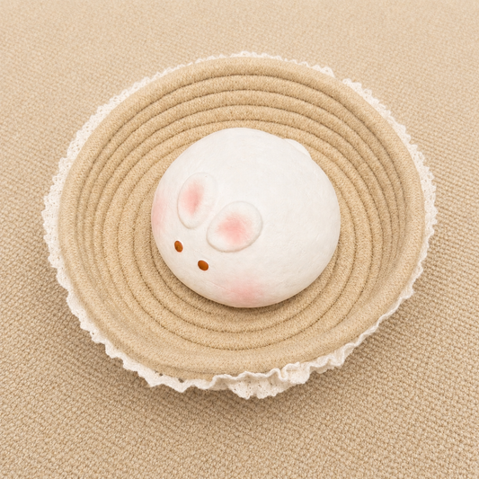 Cute bunny slow rising squishy with soft foam texture for stress relief and sensory play.