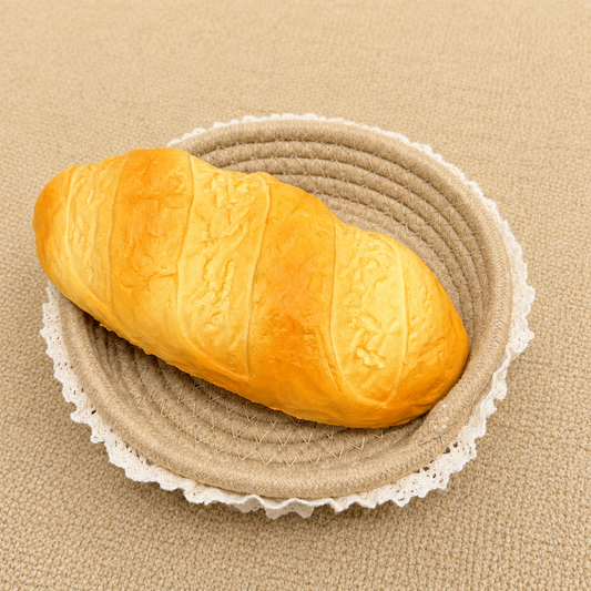 French baguette slow rising squishy with realistic bread design and soft foam texture.