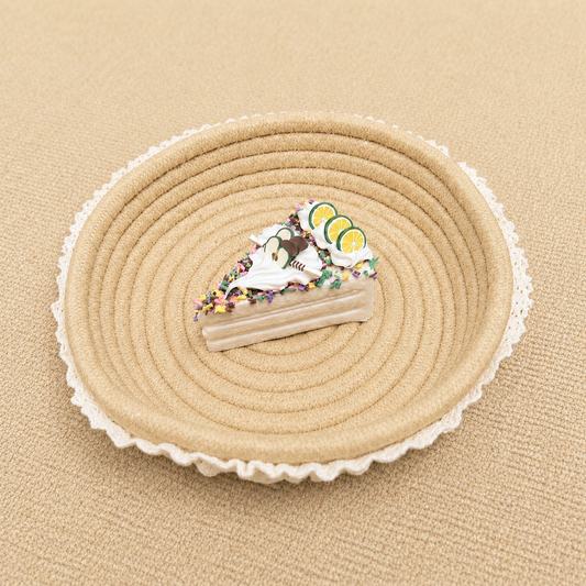 Mini cake slow rising squishy dessert toy with soft foam texture.