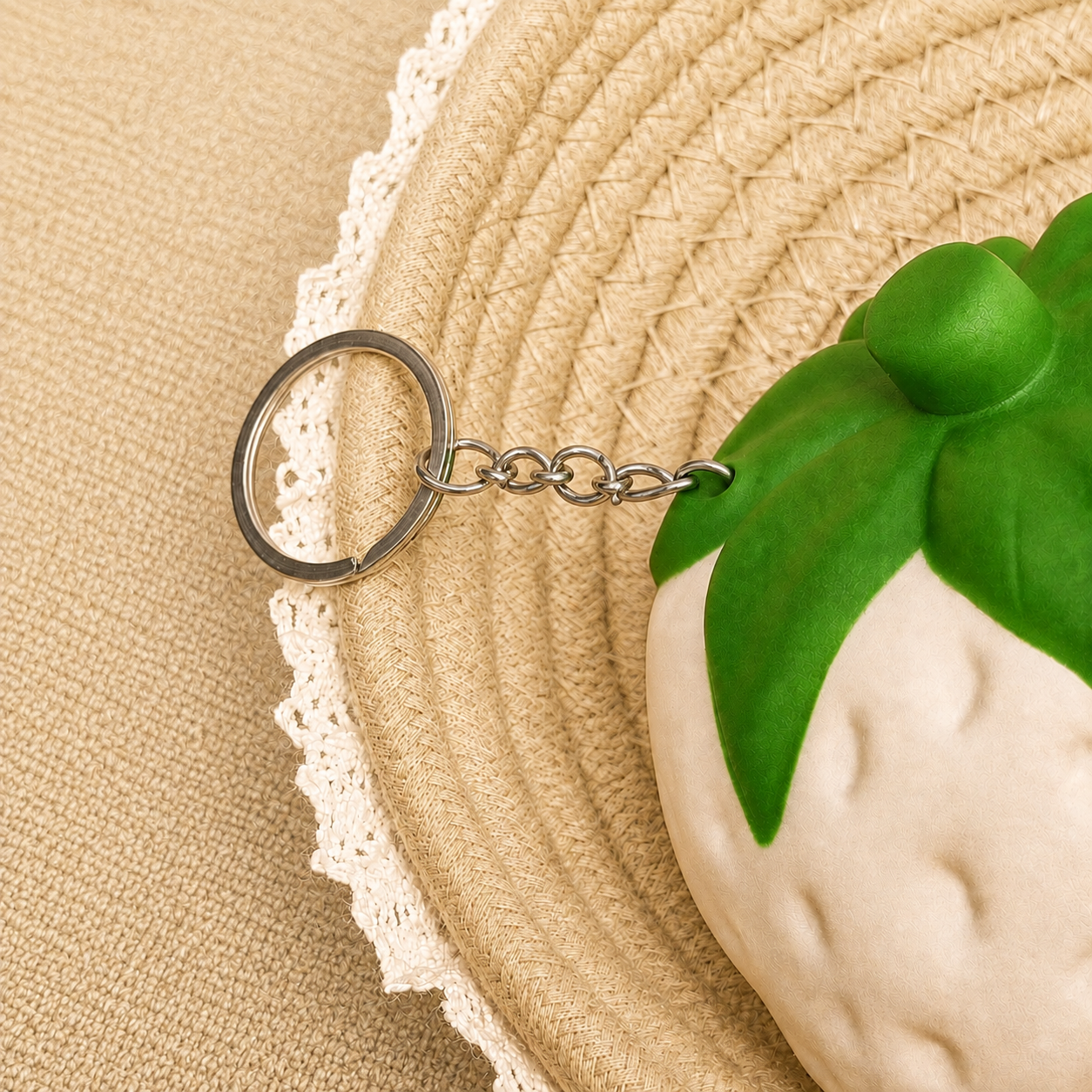 Strawberry Keychain Slow Rising Squishy